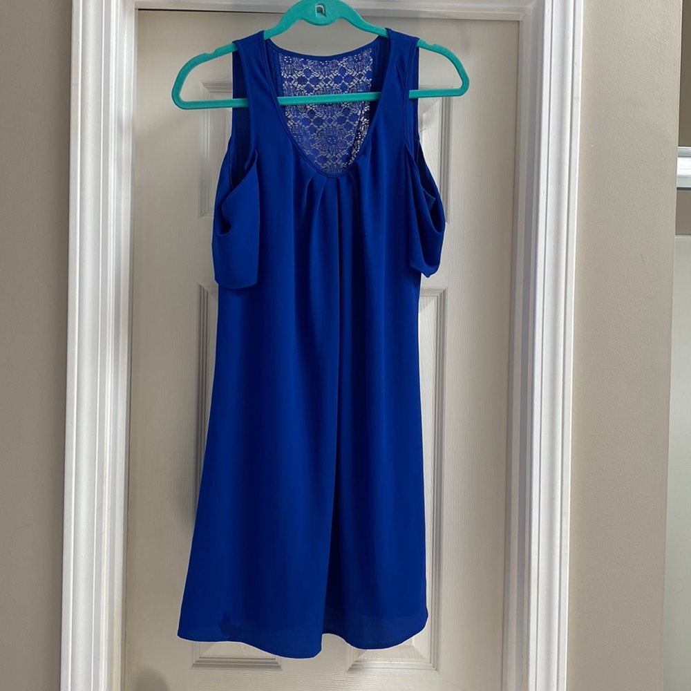 Bare shoulder dress